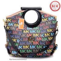 michael kors berkley logo groot zwart multicolor clutches Online Goedkoop c6yy4402